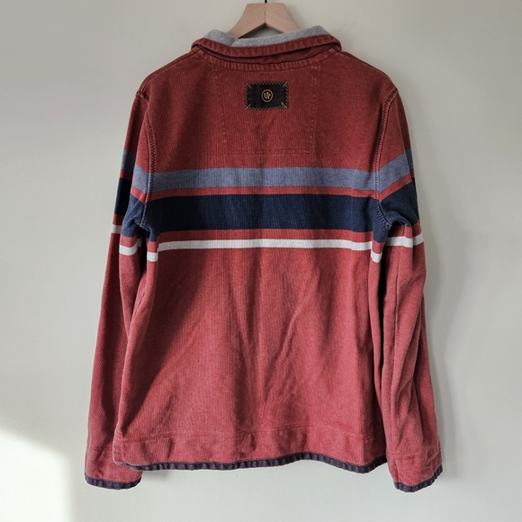 Fat Face Red Washed 100% Cotton Airlie Chest Stripe Sweatshirt - Picture 12 of 16